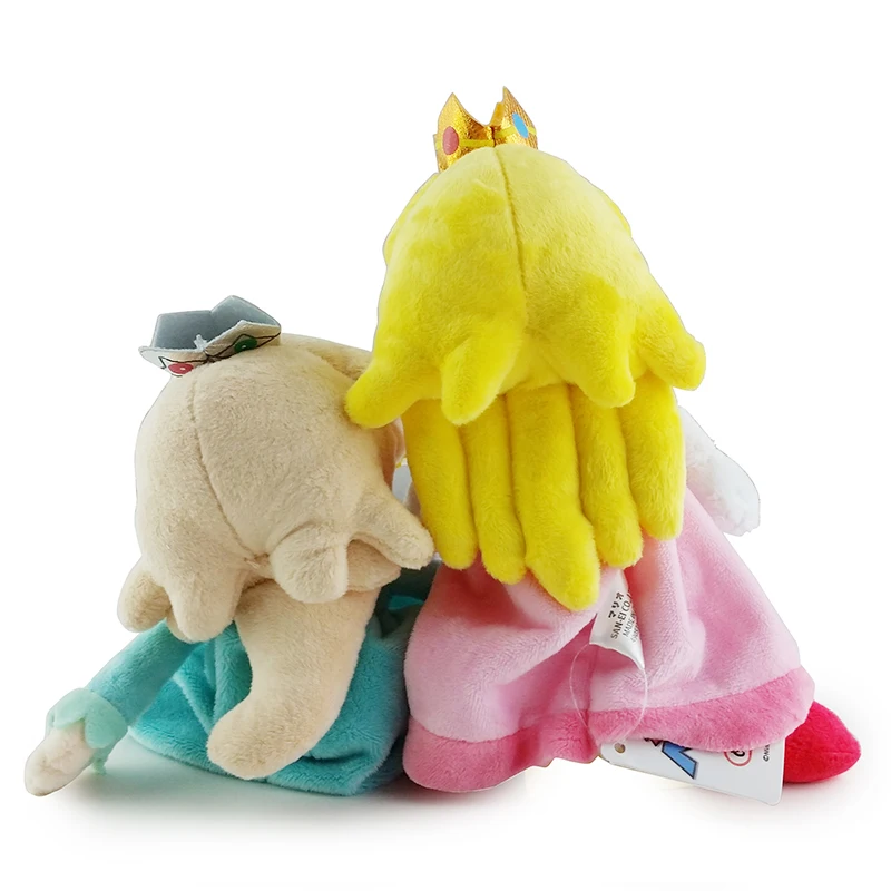2 шт. Kawaii Супер Марио розовый синий принцесса плюшевая игрушка аниме милые мягкие PP хлопковые куклы для детей Рождественский подарок