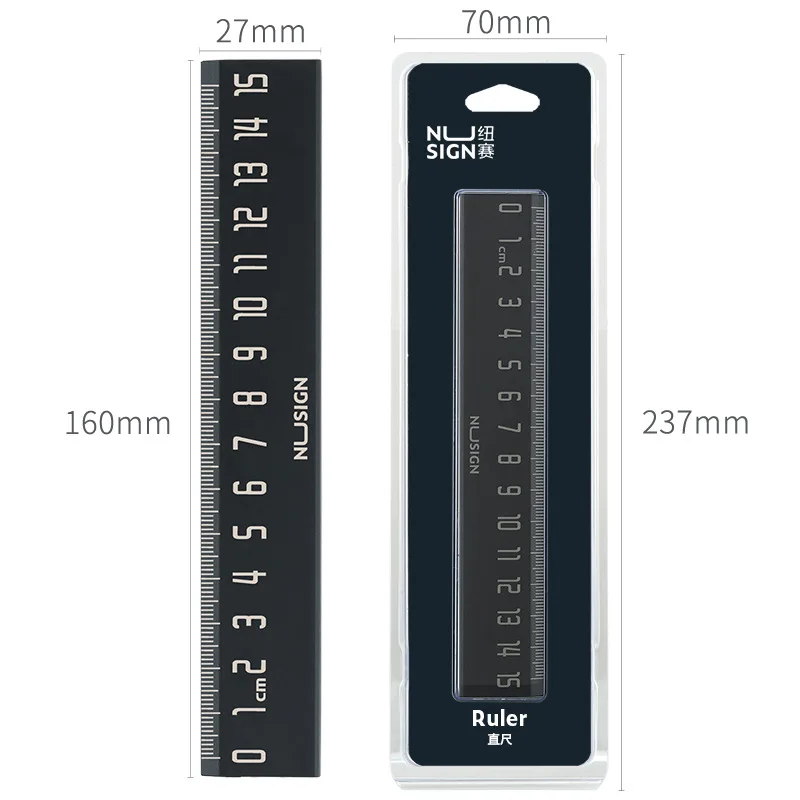 

15cm Creative Ruler Solid Color Double Sided ABS Resin Ruler High Quality Student Drawing Stationery Cute Office School Supplies