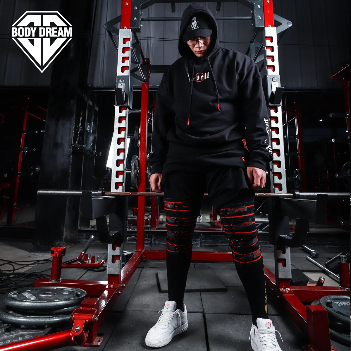 

BD Healthy Beauty Station Fitness Kneecap Squat Deadlift Ultra-stretch Segmented High Elastic Compression Deformation Healthy Be