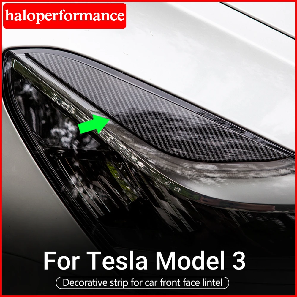 Haloperformance Model3 лампа для бровей передний светильник Tesla модель 3 углеродное волокно