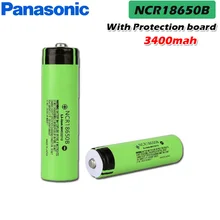 1 шт. Panasonic, 3,7 в 18650 3400 мАч литиевая аккумуляторная батарея NCR18650B для фонарика вентилятора электронной сигареты