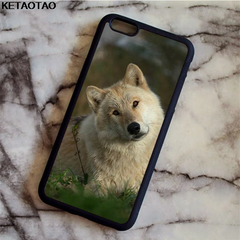 Золотой KETAOTAO Animal Print Wolf Pattern Phone Cases for iPhone 4S SE 5C 5S 6S 7 8 Plus X XS XR 11 Pro Case Soft TPU Rubber Silicone - Цвет: Золотой