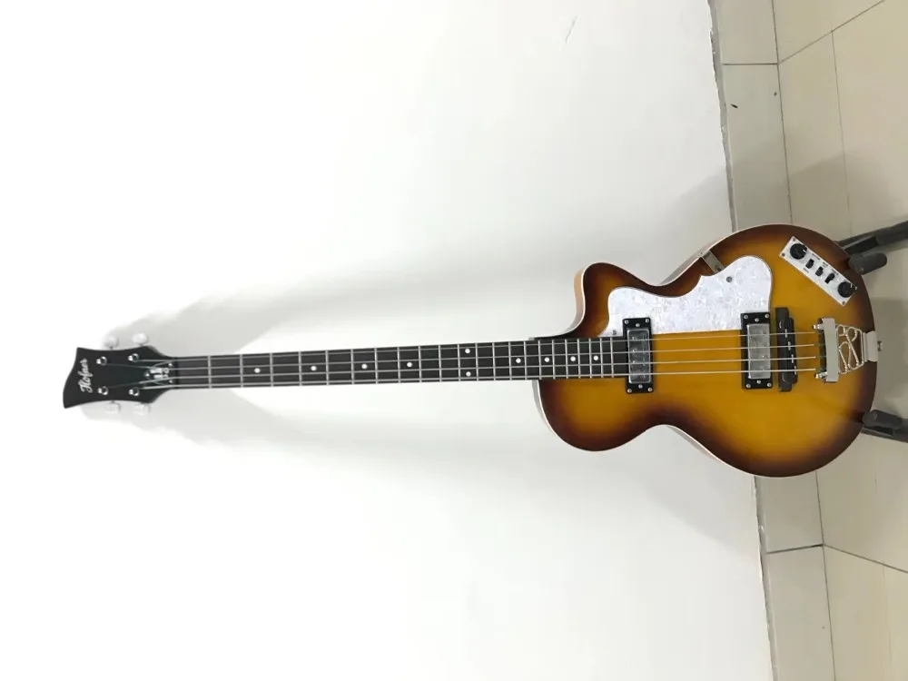 Hofner HCT 5002 Клубная бас-гитара золотистого цвета скрипка низкая цена 4 струны Sunburst Bass