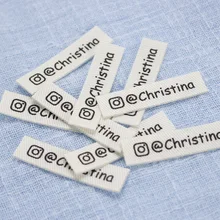 Personalized Labels, Personalized Iron On, Custom Tags for Handmade Items, User Name Tags, Custom Printed on Cotton(2205)
