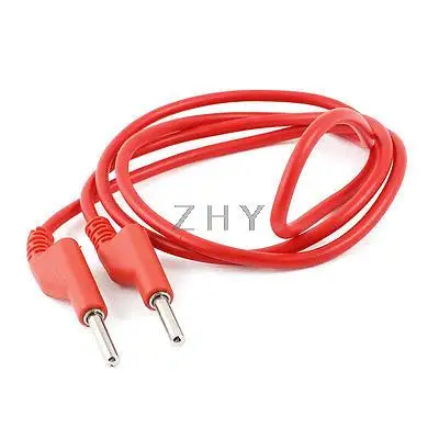 

Multimeter Connector Dual 4mm Banana Plug Probe Test Cable 1M Long Red