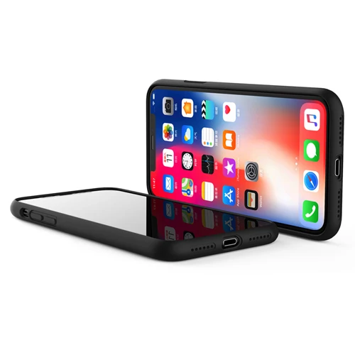 Для iPhone XS Max XR чехол для телефона роскошный Xundd жидкий силикон все включено Противоударная задняя крышка для iPhone XS Max - Цвет: black