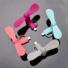 Cheap 2 IN 1 Travel Portable Cell Phone Mini Fan Cooling Cooler For Micro USB C For iPhone 5 6 6S 7 Plus 8 X for Android Not Type-c