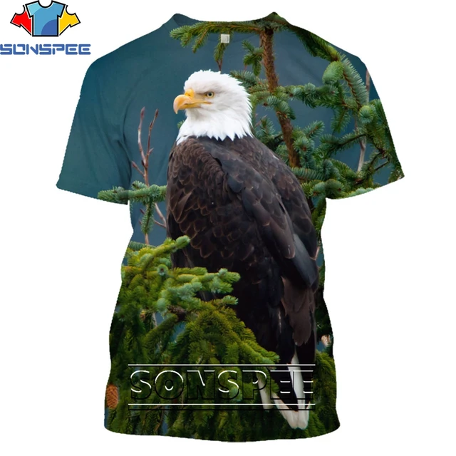 SONSPEE Fashion Streetwear Falcon Clothing Animal Eagle 3D Print T-shirt Summer Casual Men Hawk T Shirts Women Short Sleeve Tops 30454