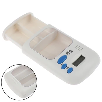 

Mini Portable Pill Reminder Drug Alarm Timer Electronic Box Organizer LED Display Alarm Clock Remind Small First Aid Kit