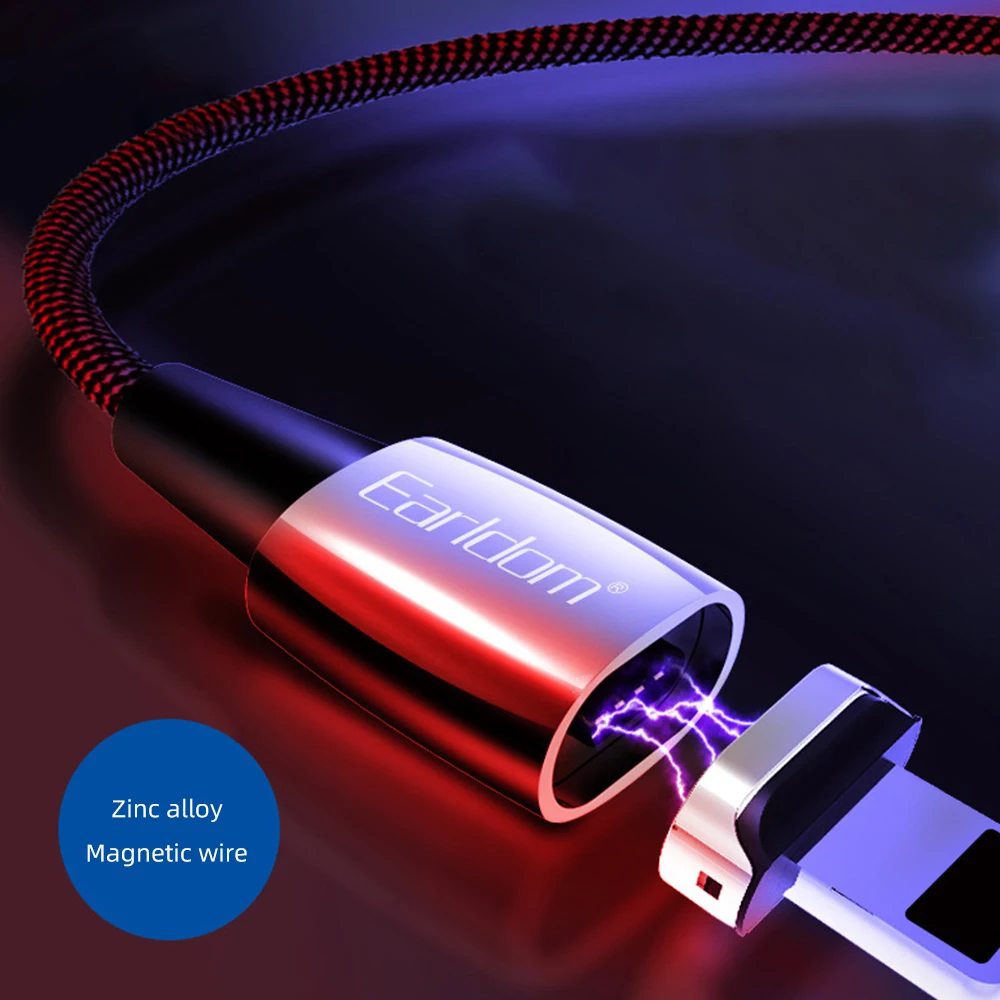 FDBRO 1 м Магнитный Micro USB кабель для iPhone samsung Быстрая зарядка данных провод шнур магнит Зарядное устройство usb type C кабель для мобильного телефона