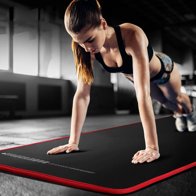 Non Slip Yoga Mat Edge Wrapped Thick Fitness Mat 10mm Pilates Blankets Folding Gymnastics Mats Match Yoga Bag For Beginner Hot