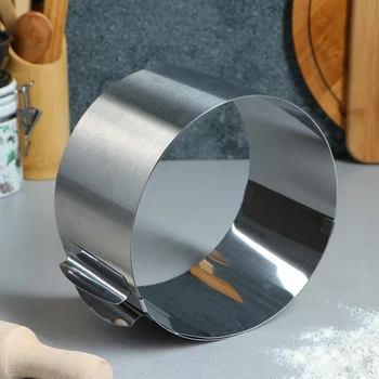 

Form for baking and laying out with adjustment of the "Circle" size, D-16-30, H-10 cm