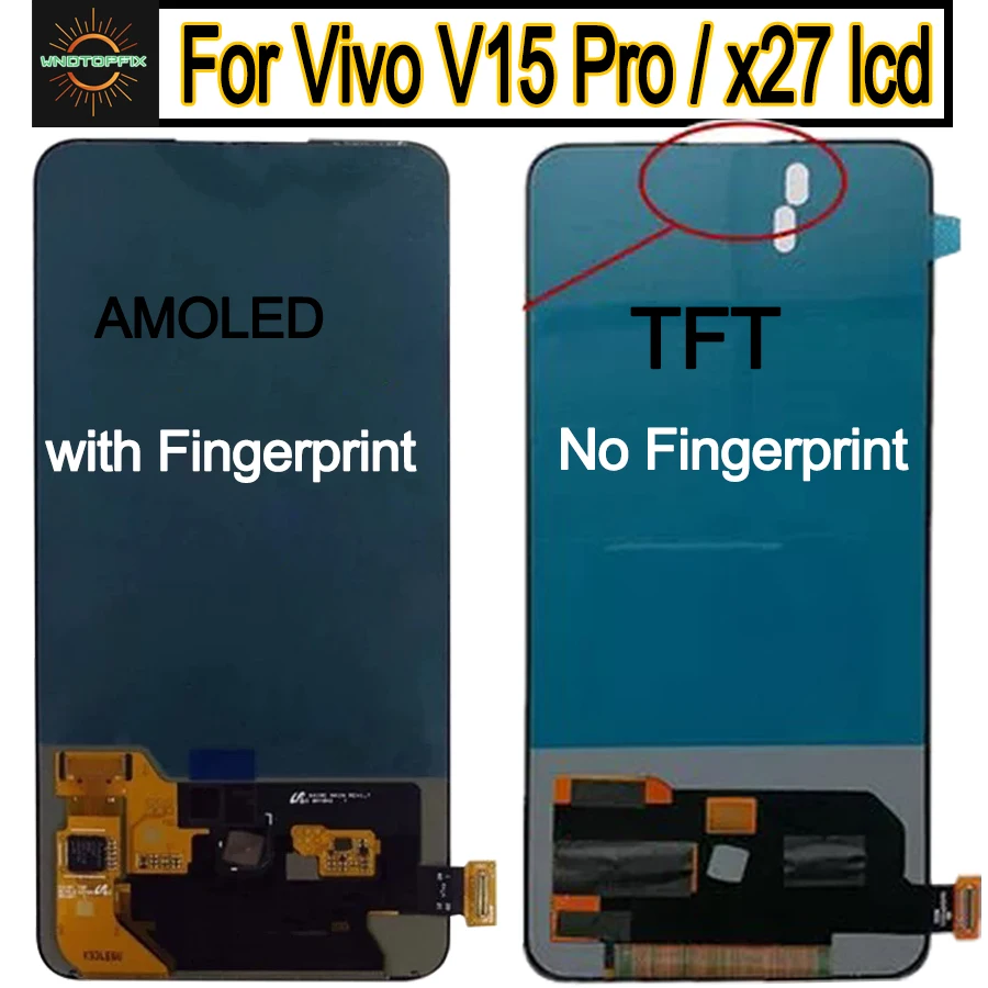 ЖК экран 6 39 дюйма для Vivo V15 Pro дисплей x27 сенсорный с дигитайзером телефона замена