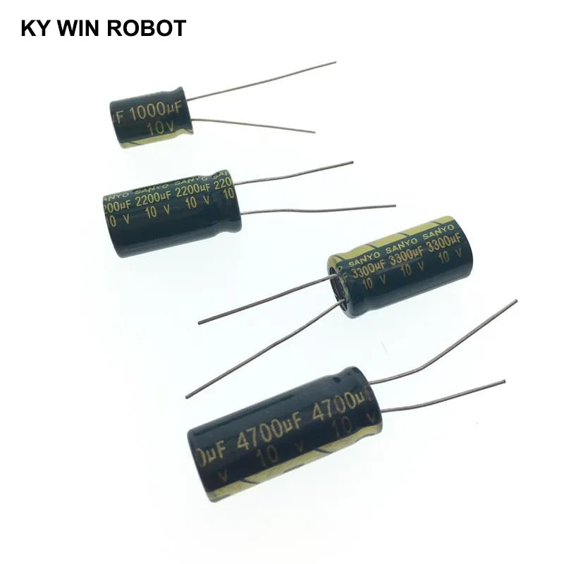 2-50pcs 10V Aluminum Electrolytic Capacitor 100UF 220UF 330UF 470UF 680UF 1000UF 1000UF 1500UF 2200UF 3300UF 4700UF 10000UF