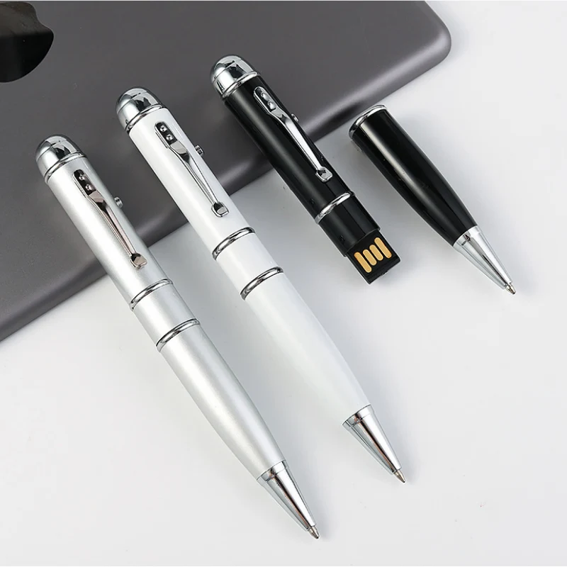 USB флеш накопитель со светодиодами многофункциональная лазерная указка Pendrive 4 ГБ
