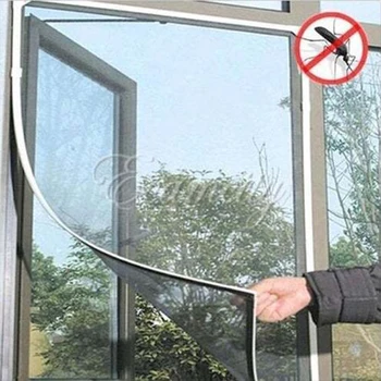 

Fly Mosquito Window Net Mesh Screen Room Cortinas Mosquito Curtains Net Curtain Protector Fly Screen Inset