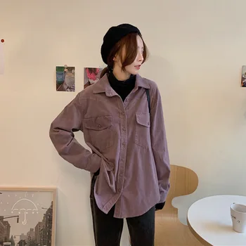 

Loose Corduroy Shirt Women's New Design In Autumn And Winter