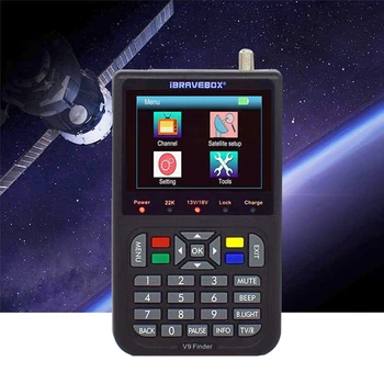 

Upgrade from V8 Finder DVB S2 Sat finder DVB-S2 V9 Satellite Finder Meter H.265 Full 1080P Digital Satellite Receptor Satfinder