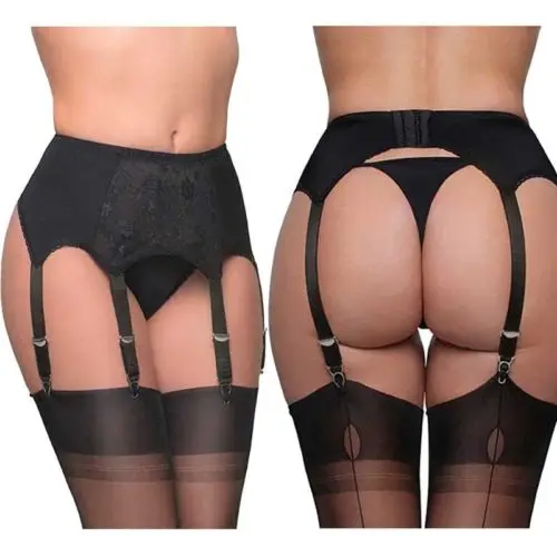 Fashion Lady 1Pc Women Sexy Leg Garter Belt Elastic Cage Body Hollow Leg Garter Belt Sexy 6-claw Garter Suspender Strap