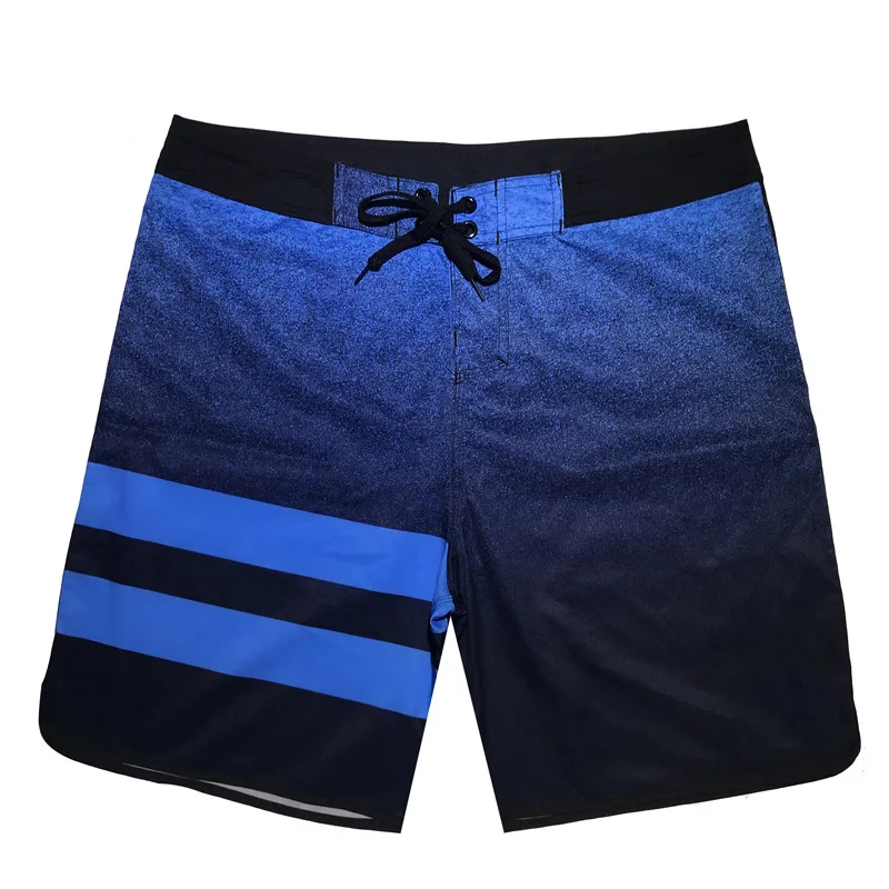 

High Elastic Striped Swim Shorts Summer Beach Wear Men's Board Shorts Surf Swimwear Quick Dry Male Running Gym Shorts Plus Size
