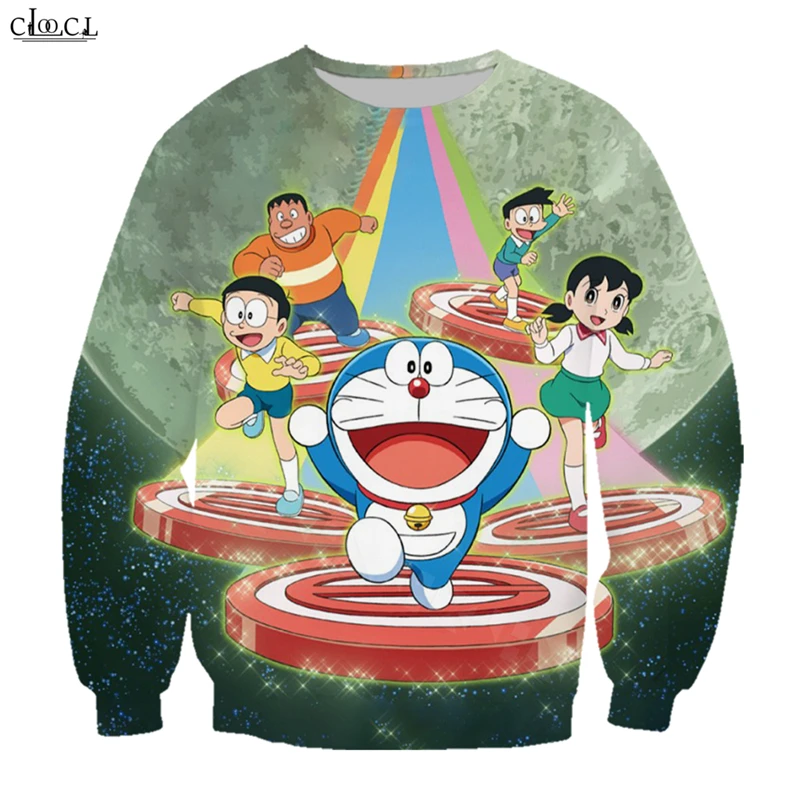 Классический Аниме Doraemon толстовка модная мужская одежда мультфильм 3D печать