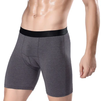 

Helisopus 1 Piece New Mens Underwear Boxers Long Trunks Pouch Boxer Multi Color Male Soft Boxer Shorts Underpants Boxers