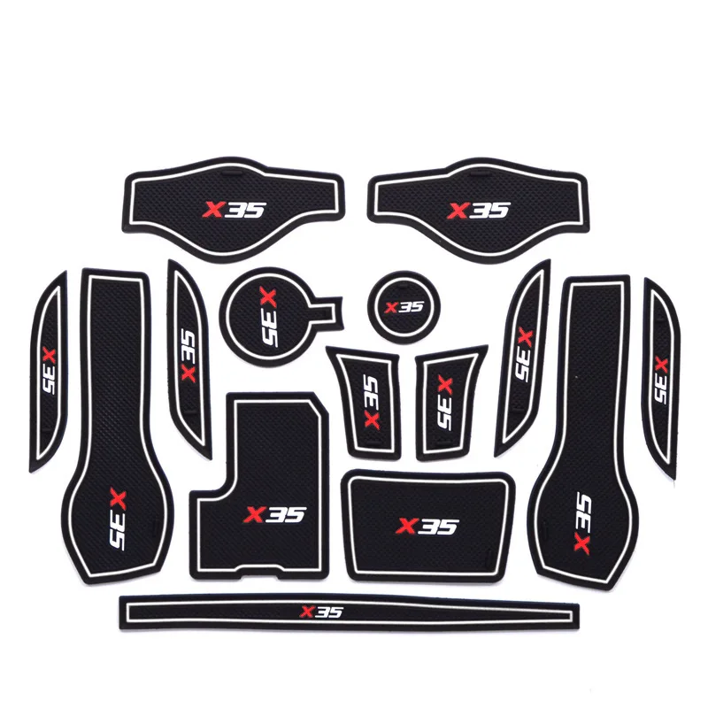 BAIC Senova X35 Gate Slot Pad Coaster Car Modified Interior Trim Armrest Box Only Slip Mat