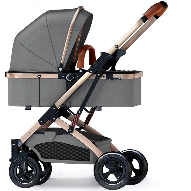 

6.9Kg Adjustable Luxury Baby Stroller 3 in 1 Portable High Landscape Luxury Stroller Hot Mom Pink Stroller Travel Pram Pushchair