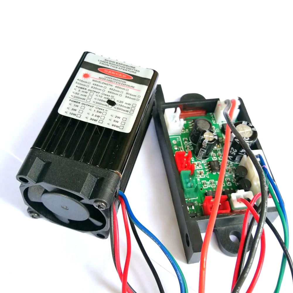 

High Power 532nm 100mW Green Ray Laser Diode Module DC12V Long-Time Working TTL