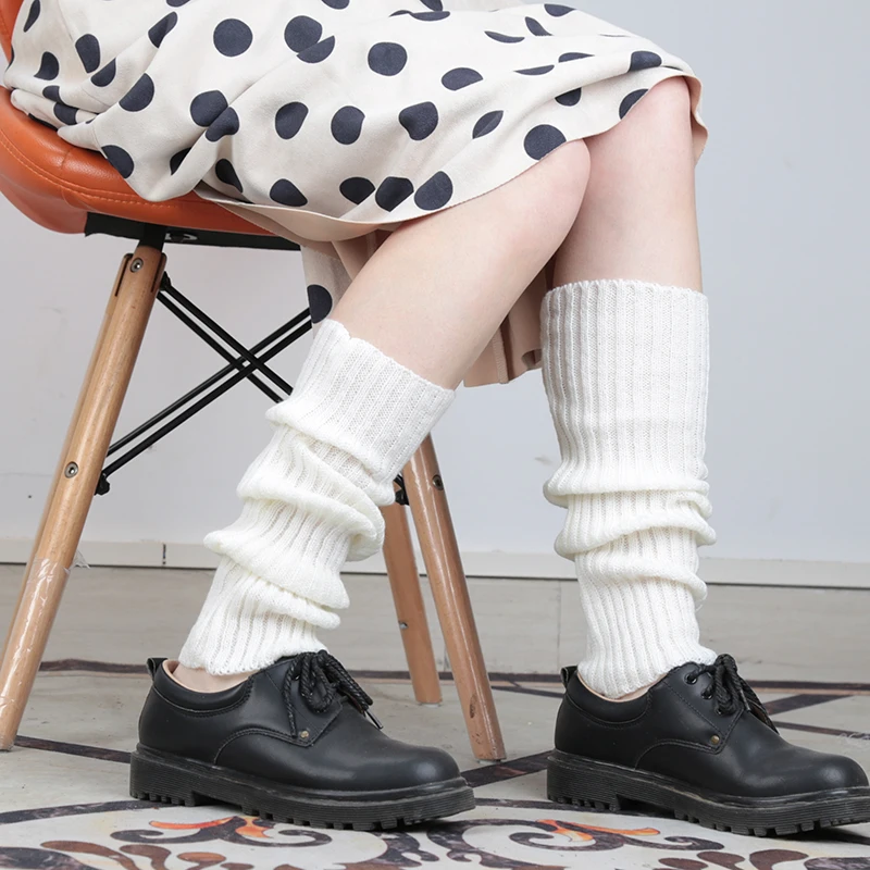 Nový japonský lolita sladké děvče noha teplejší úplet ponožky vlna bál pletené noha obal cosplais ženy podzim zima  halda halda ponožky