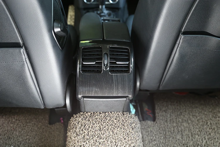 Черное дерево зерна для Mercedes Benz C Class W204 2008-2013 ABS автомобиль задний кондиционер вентиляционное отверстие декоративная рамка аксессуары