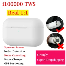 I100000 TWS Bluetooth наушники Aire 3 настоящий 1:1 датчик сжатия с шумоподавлением Беспроводные Наушники Hi-Fi стерео PK i9000 tws pro