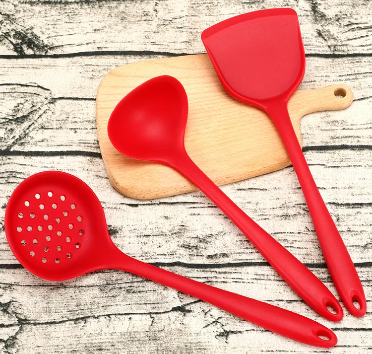 Кухонные инструменты силикагель кухонная посуда 3 шт. кухонная лопатка антипригарный горшок набор кухонная утварь