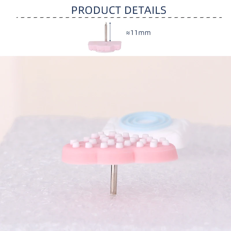 Never Unicorn Macaron color Thumbtack ПВХ Симпатичные штифты для пробки милые каваи для дома или офиса, декоративные штифты подарочные канцелярские принадлежности