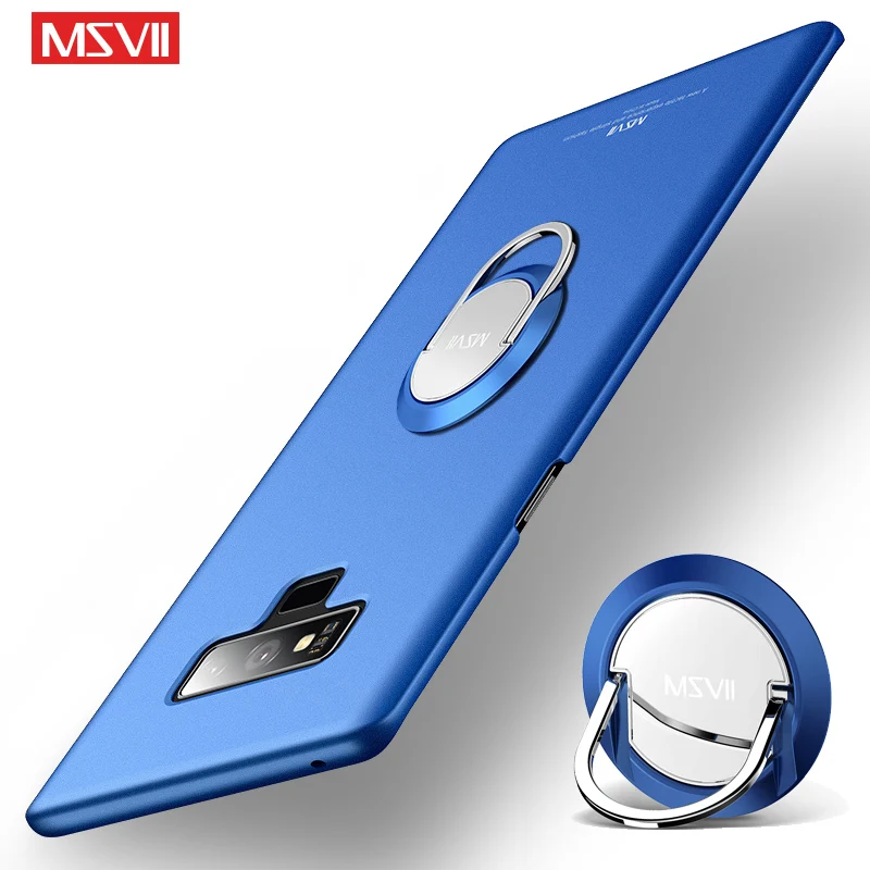 

For Samsung Galaxy Note 9 Case Msvii Matte Coque For Samsung Note 8 Case Ring Holder Cover For Samsung Galaxy Note 10 Plus Cases