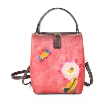 

Casual Tote Genuine Leather Large Capacity Luxury Handbags Women Bags 2020 New Vintage Cowhide Female Shoulder Bag