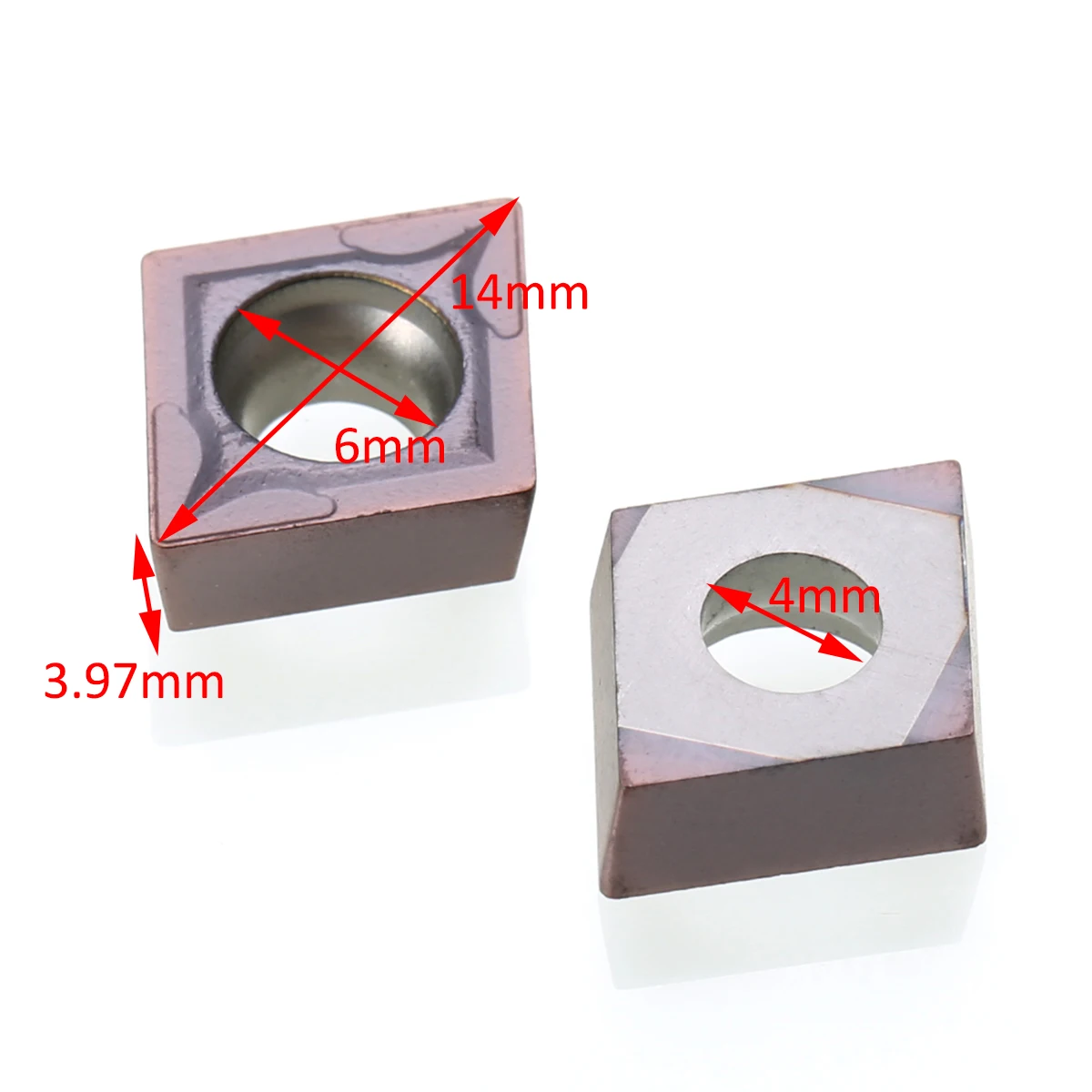 10pcs CCMT09T304 VP15TF Blades Carbide Inserts CNC Lathe Turning Cutter for Cutting Machining