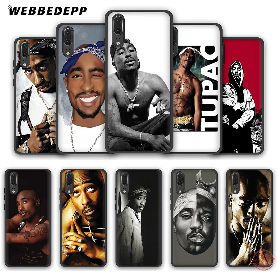 WEBBEDEPP 2pac Tupac And Biggie Soft Case for Huawei P Smart Z Plus 2018 2019 &amp Y6 Y7 Y9 Prime V20 | Мобильные телефоны и
