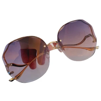 

2020 Rimless Trend Square Sunglasses Women Personality Cute Sun Glasses Female UV400 Pink Eyewear Gafas De Sol Mujer