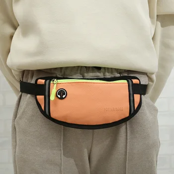

Fashion Waterproof PU Sports Waist Bag Mobile Phone Pockets Men Women Running Pocket Outdoor Multifunction Bags on The Belt