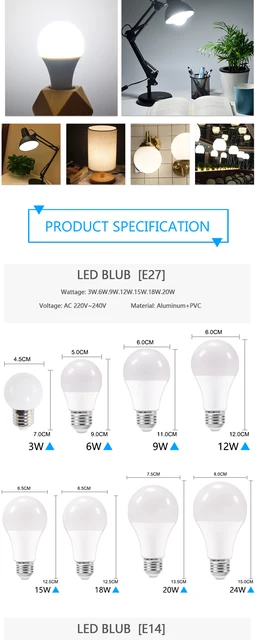 E14 Led Lamp Lighting, E14 Led Light Lamp, Led Light E14 20 W