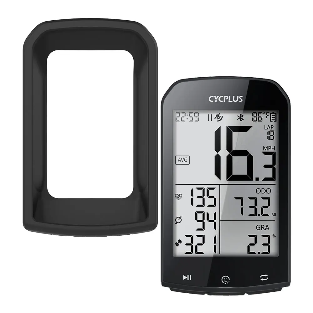 CYCPLUS 자전거 속도계 실리콘 보호 케이스, CYCPLUS M1 자전거 컴퓨터 방수 케이스, 사이클링 액세서리