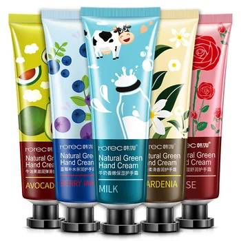 

Horec Plant Avocado Blueberry Lily Flower Rose Ointment Moisturizing Hand Creams Anti Aging Dry Lotion Cream Hands Skin Care