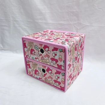 

IVYYE 1PCS Stitch Duck Melody Anime Storage Boxes Bins Home Beauty Case Cosmetic Box Cover Makeup Basket Unisex NEW