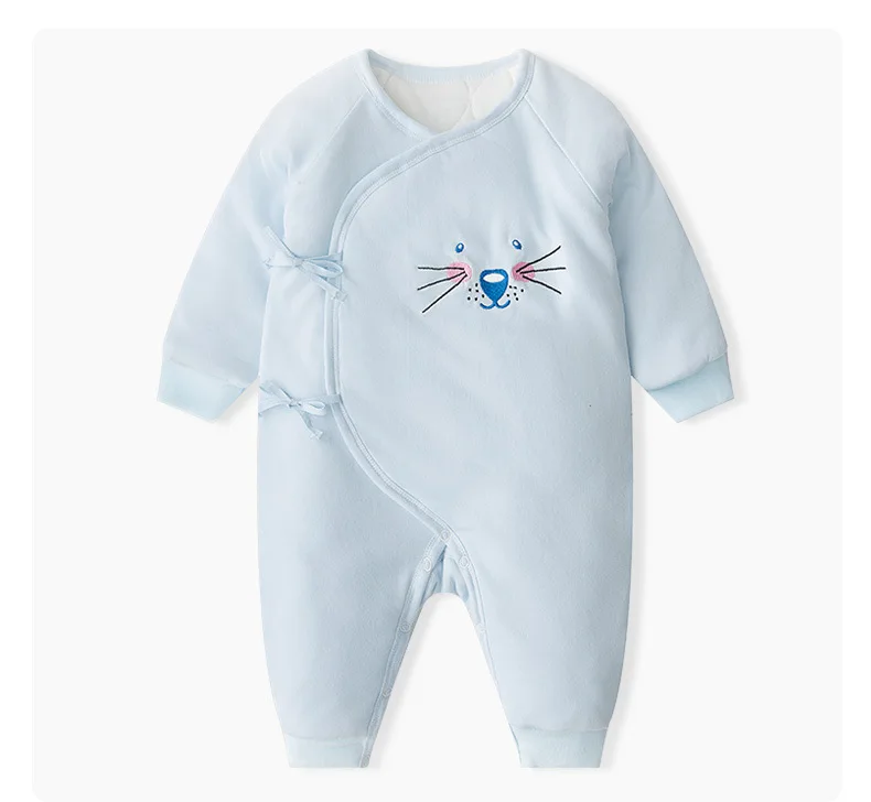 Baby Winter Clothes rompers Onesies Embroidered Jumpsuit Thicken Boy Girl Romper clothing Warm Cotton YKQ063