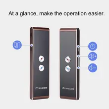 T8+ Интеллектуальный голосовой переводчик 68 языков переводчик Bluetooth переводчик в режиме реального времени переводчик для путешествия встречи