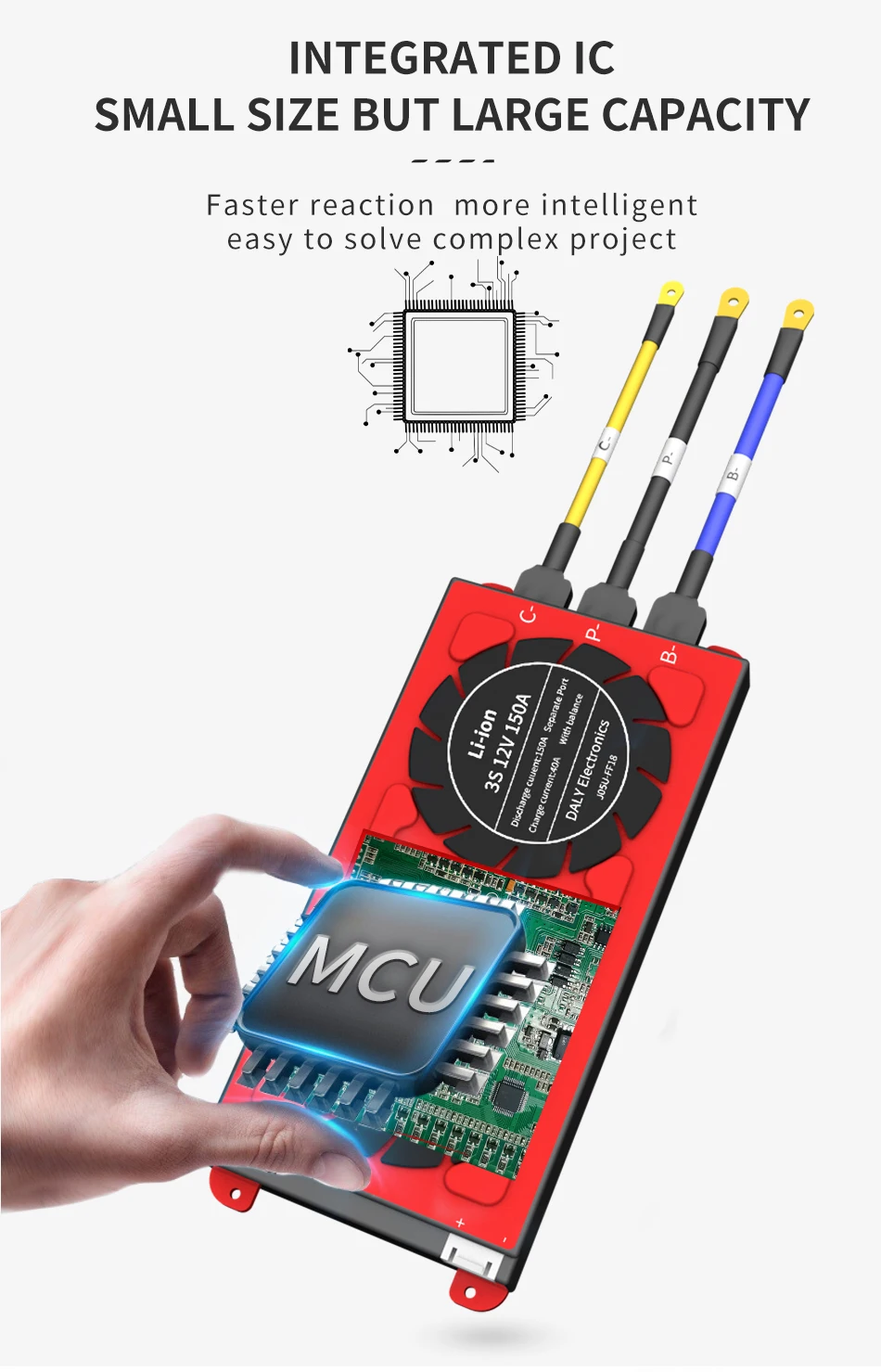 Daly BMS Li-Ion LiFePO4 BMS 3s-24s 12V 24v 36V 48V 60V 72V 29,6 in15A 20A 30A 40A 50A 60A 80A 100A 120A 150A Lithium battery BMS