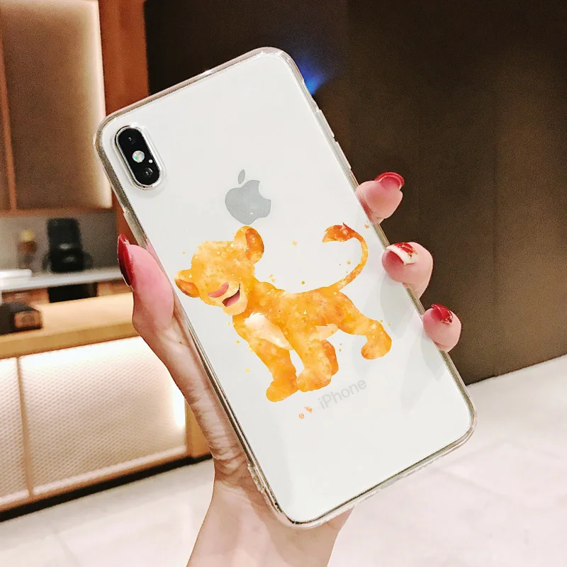 Король Лев simba Pumba Hakuna Matata Мягкий силиконовый чехол для телефона для iPhone 11 11Pro 5 5S SE 6 6S 6 7 8Plus Max XS XR X 10