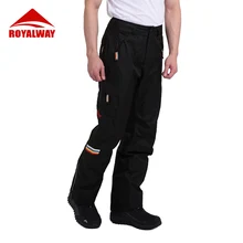 ROYALWAY лыжные брюки мужские для улицы спортивные зимние сноуборд классические высококачественные ветрозащитные водонепроницаемые теплые лыжные брюки RFJM4503G