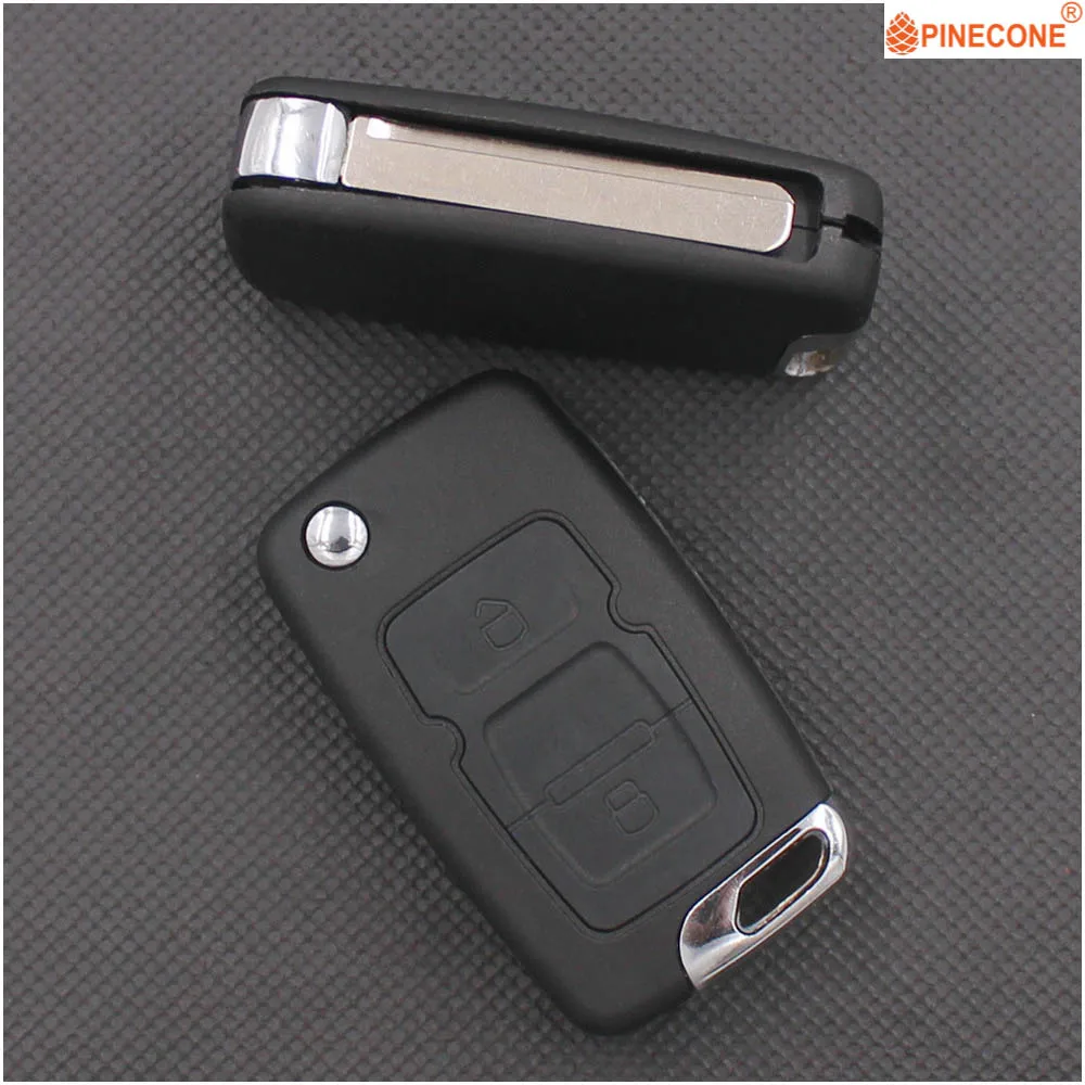 PINECONE для GEELY EMGRAND EC715 EC718 GLEAGLE GX7 ENGLON SC7 SX7 автомобильный чехол для ключей 2 кнопки неразрезное Левостороннее лезвие удаленный ключ ABS оболочка